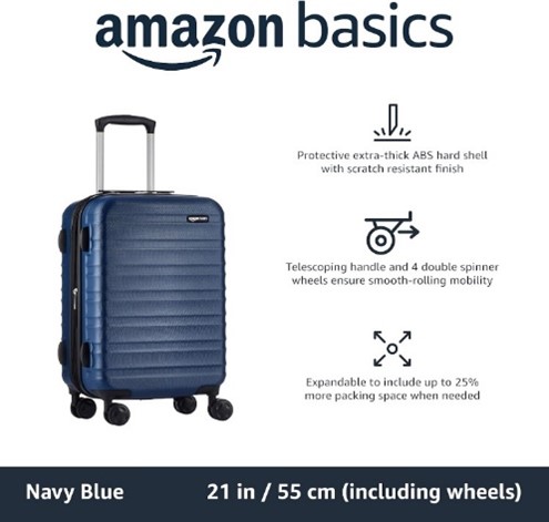 amazon basics hardside spinner